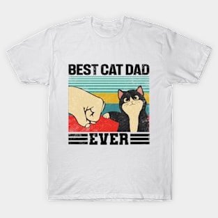 Best Cat Dad Ever Vintage T-Shirt